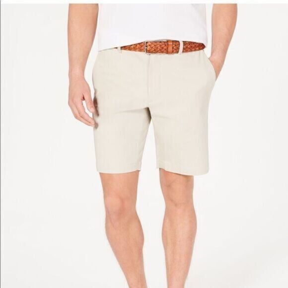 Club Room Men’s Chino Shorts Size 34 Flat Front NEW #Z933 - Picture 1 of 4